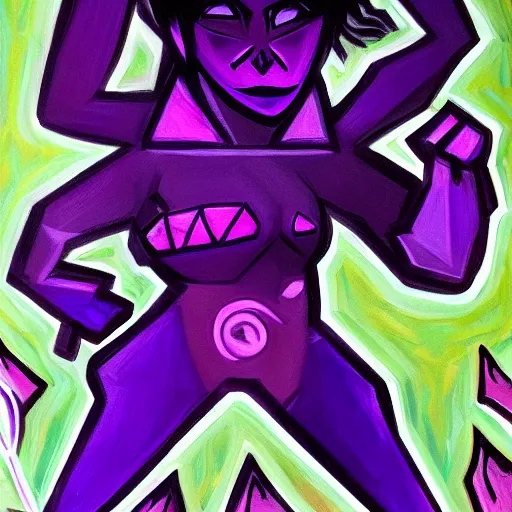 Image similar to Amethyst radiating a dark evil aura 🎨🖌️