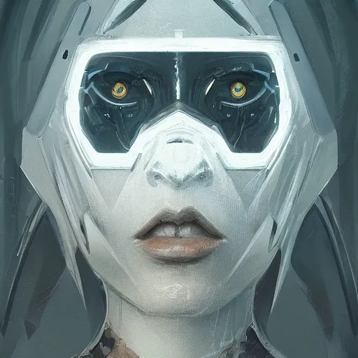 Image similar to a symmetrical portrait by greg rutkowski, inspired by cibo from tsutomu nihei, digital art, unreal engine 5, trending on artstation, deviantart, pinterest, rule of thirds, 4 k uhd image