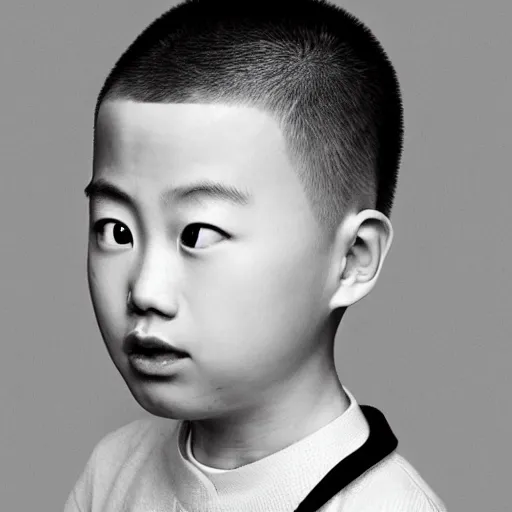 Image similar to chinese boy with buzz cut, simpsons style