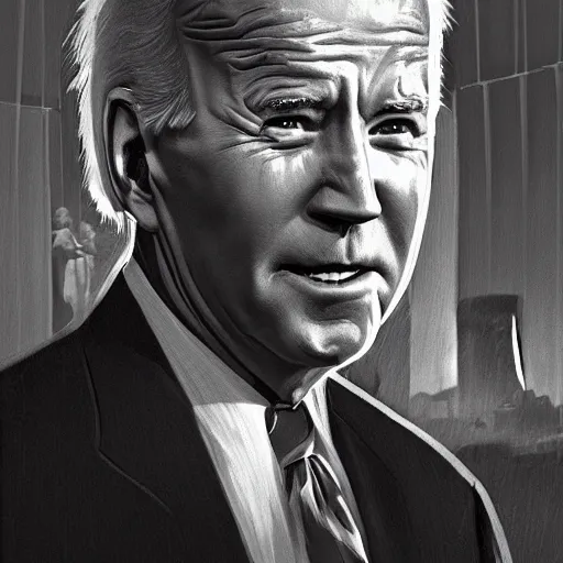 Image similar to joe biden being extremly scary, dramatic lighting, cinematic, establishing shot, extremly high detail, photorealistic, cinematic lighting, artstation, style by James Gurney