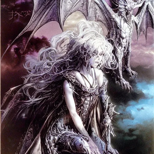 Image similar to dragon winglings, Louis Royo