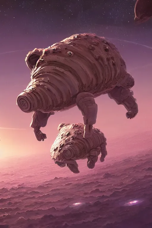 Prompt: a giant cosmic tardigrade!!! descending on the tokyo!!! skyline at sunset, unreal engine, 4 k, illustration, comprehensive art, thorough details, intricate, artstation atmosphere, highly detailed, concept art, greg rutkowski, digital painting, studio ghibli, takashi murakami, gregory crewdson cinematic lighting, 4 k