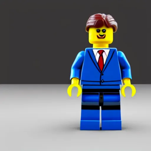 Image similar to a 3 d render of a saul goodman lego