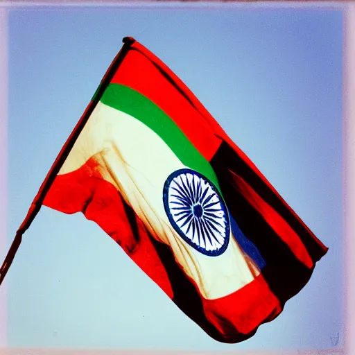 Image similar to 35mm photograph of Indian Flag, Aesthetic