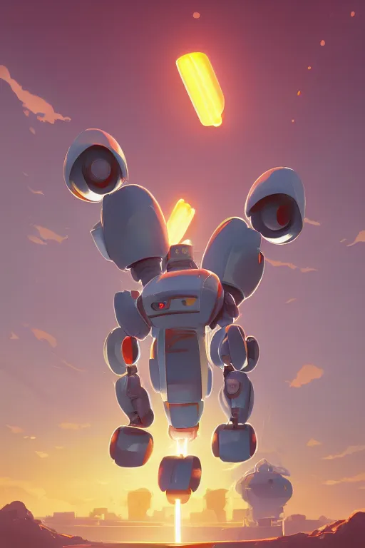 Image similar to metabots medabots medarotto medarot robot minimalist comics, behance hd by jesper ejsing, by rhads, makoto shinkai and lois van baarle, ilya kuvshinov, rossdraws global illumination ray tracing hdr radiating a glowing aura