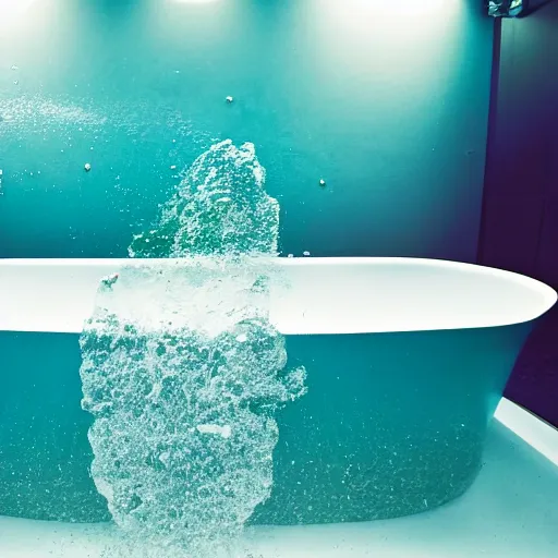 Image similar to photo of a bathtub filled with water, underwater