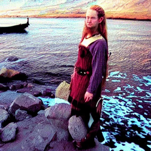 Image similar to Beautiful colored-photo cameraphone 2005 soft liminal Photograph of Vikings