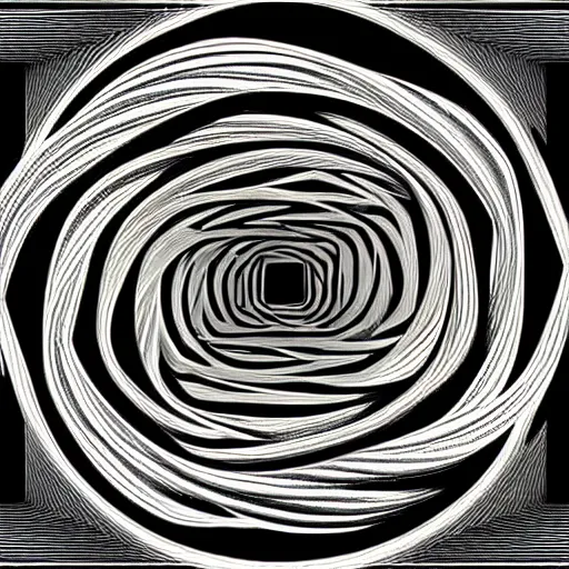 Prompt: digital art, 3 dimensional labyrinth, similar to relativity by m. c. escher