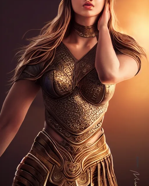 Image similar to a beautiful warrior woman bowling, photo, ultra detail, photoreal, professionally retouched, soft moonlight lighting, shiny plastic armor, realistic, smooth face, goddess, luscious lips, perfect eyes, wide angle, sharp focus on eyes, 8 k high definition, insanely detailed, intricate, elegant, art by artgerm and wlop