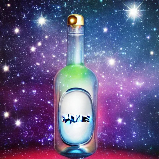 Image similar to galaxy in bottle