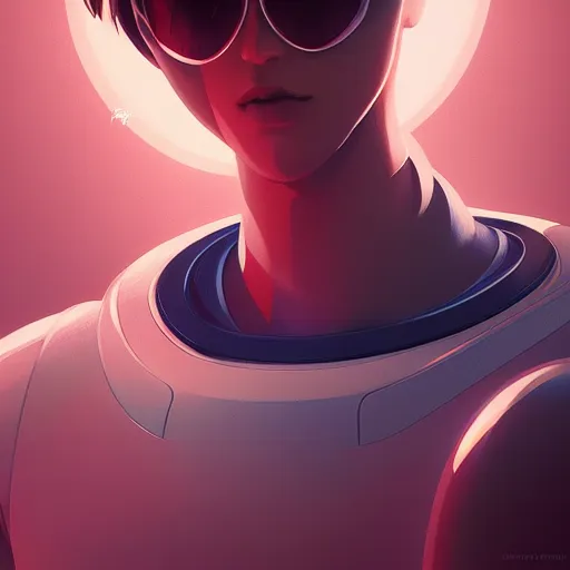 Image similar to portrait of cool boy with robot body by artgerm and ilya kuvshinov, close up, portrait, cinematic, elegant, artstation, intricate, highly detailed, digital painting, artstation, concept art, sharp focus, illustration, cyberpunk, cgsociety, 8 k