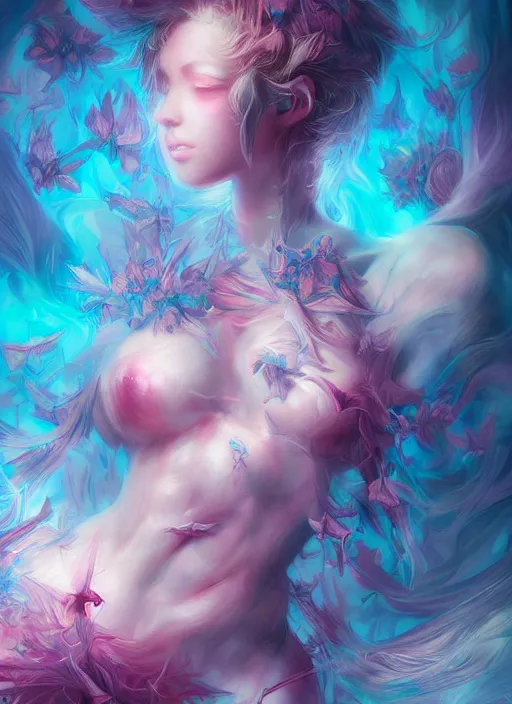 Image similar to dreamscape, female, ross tran!!!, vivid colors, anatomical, highly detailed sculpture, intricate detailed, ommatidia, 8 k, cinematic atmosphere, post - processing