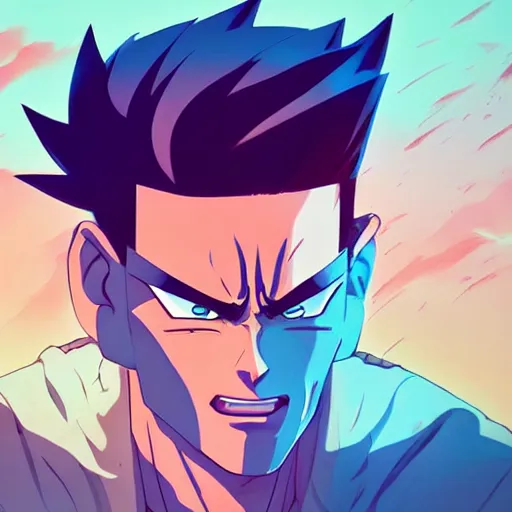 Image similar to face icon stylized minimalist yu yu hakusho, loftis, cory behance hd by jesper ejsing, by rhads, makoto shinkai and lois van baarle, ilya kuvshinov, rossdraws global illumination