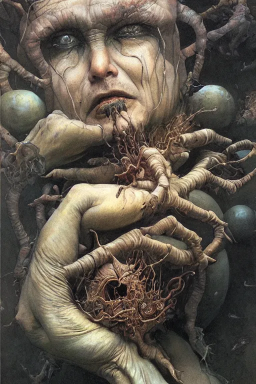 Image similar to portrait of a dumpsterin the style of wayne barlowe, gustav moreau, goward, bussiere, roberto ferri, santiago caruso, luis ricardo falero, austin osman spare