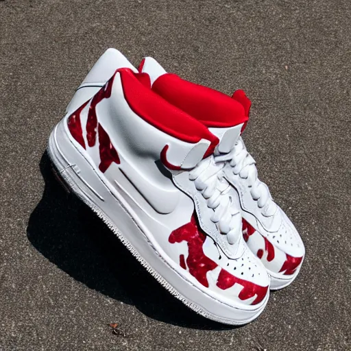 Prompt: meat airforce ones