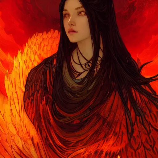 Prompt: A portrait of An angel in black flames by Ross Tran! and alphonse mucha and greg rutkowski and Zdzisław Beksiński!!,In style of digital art illustration.Fantasy,darksouls,elden ring,smooth,hyper detailed,sharp focus,Soft light.trending on artstation.4k