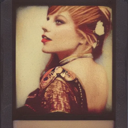 Image similar to polaroid photo by mucha