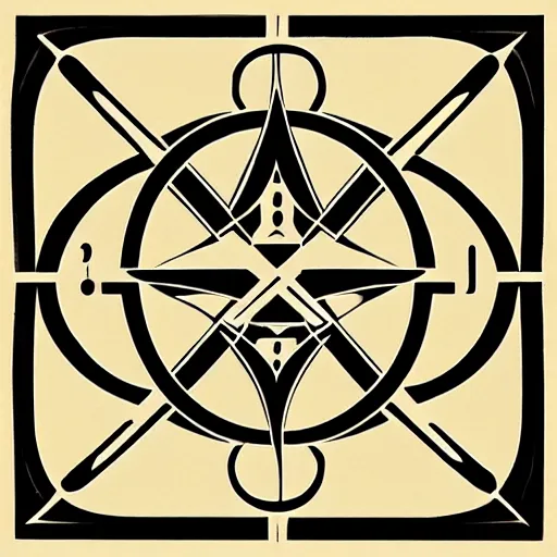 Image similar to “ allomancy symbols in art deco style ”