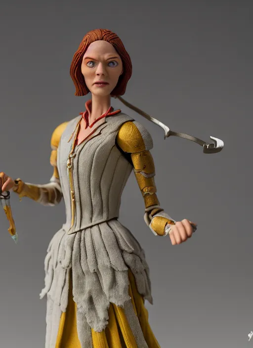 Prompt: product photography of a claymation action figure arwen, depth of field, zeiss lens, detailed, centered, by erwin olaf, joop geesink, wes anderson, breathtaking, 8 k resolution, extremely detailed, beautiful, establishing shot, realistic materials, hyperrealistic
