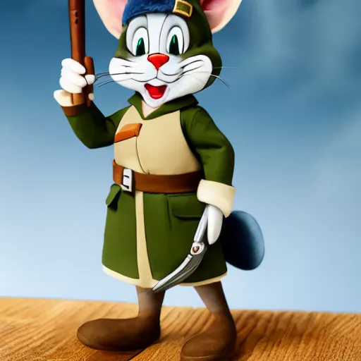 Prompt: tom from tom and jerry dressed as a german officer from ww 2, 4 k, hyper realistic, dslr, high resolution, landscape, beautiful