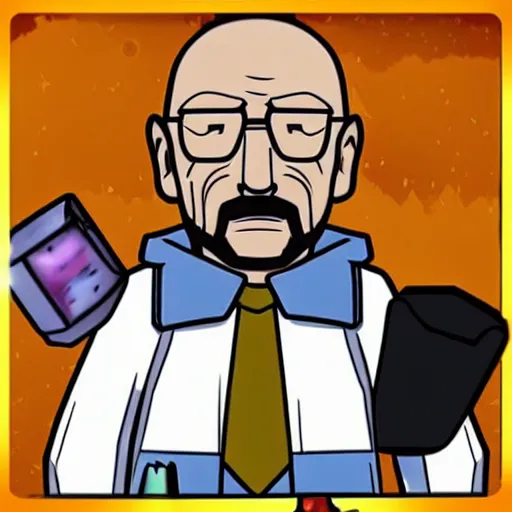 Prompt: walter white vtuber