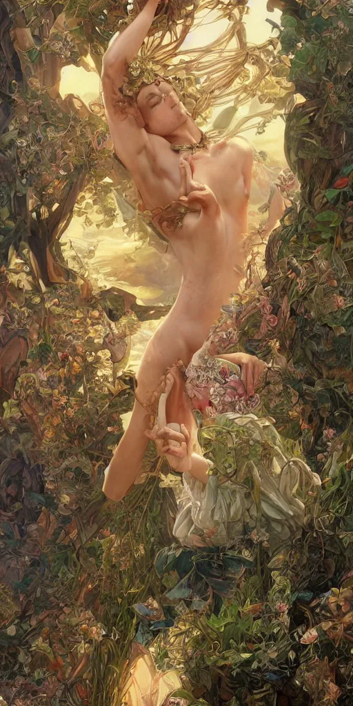 Image similar to Aphrodite, intricate, highly detailed, digital painting, artstation, concept art, smooth, sharp focus, illustration, Unreal Engine 5, 8K, art by artgerm and greg rutkowski and alphonse mucha