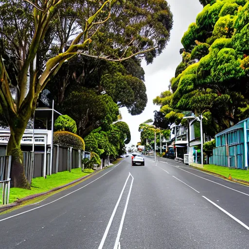 Image similar to a photograph of parnell road in auckland new zealand