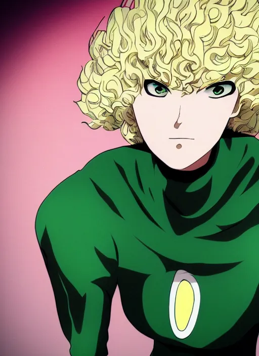 Image similar to A full portrait photo of tatsumaki one punch man, f/22, 35mm, 2700K, lighting, perfect faces, award winning photography.