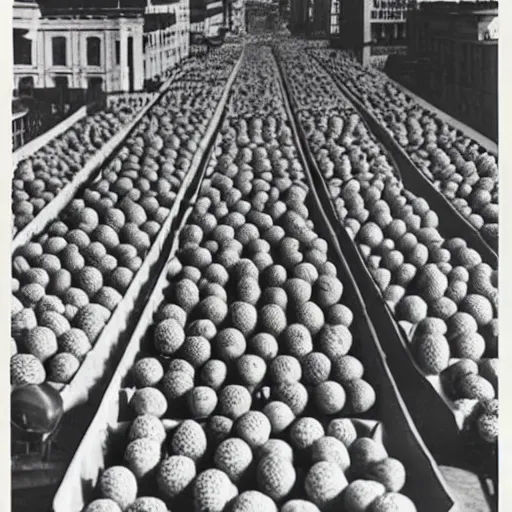 Image similar to watermelons filled the city, 1934 photo