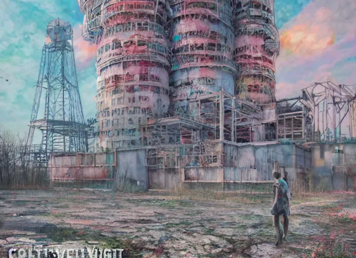 Image similar to detailed full body concept art illustration colorful pastel painting of a nightmare Chernobyl in full intricate detail, ultra detailed, digital art, octane render, 4K, dystopian, micro details