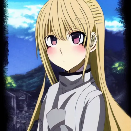 Image similar to a beautiful blonde anime knight sasucchi 9 5