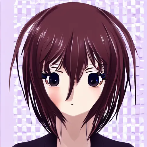 Image similar to beautiful anime girl proportional symetrical facial features