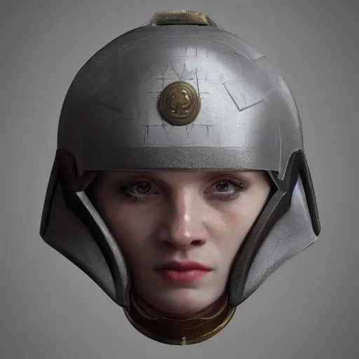 Image similar to portrait of a soldier, renaissance style, star wars character, volumetric lights, symmetry, headpiece, trending on artstation, sharp focus, leica, studio photo, intricate details, highly detailed