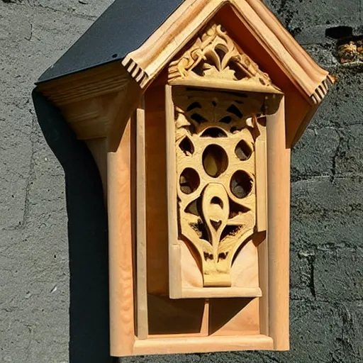 Image similar to bat box designed in baroque style