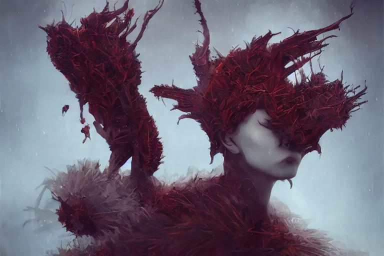 Image similar to Strange and mystical creatures scary and dangerous, concept art, inspired by Reylia Slaby, Guillermo del Toro, trending on artstation, volumetric lighting, intricate, ornate, CGsociety