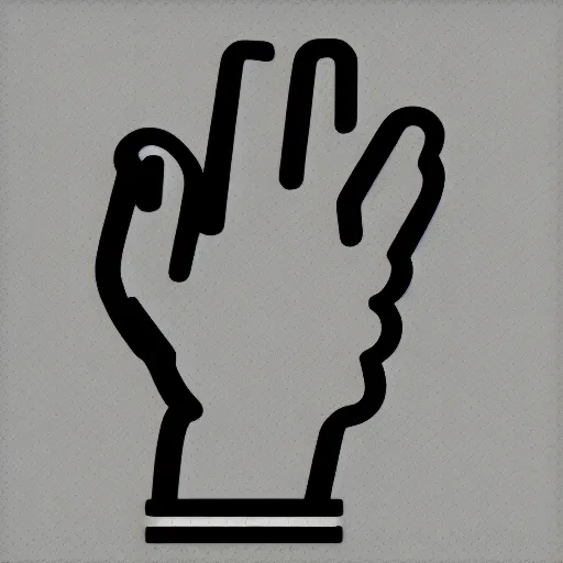 Image similar to 3 d icon of hand