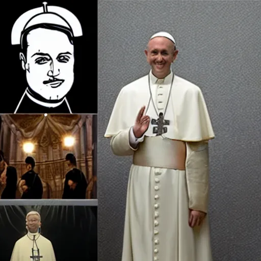 Prompt: the new pope jude law