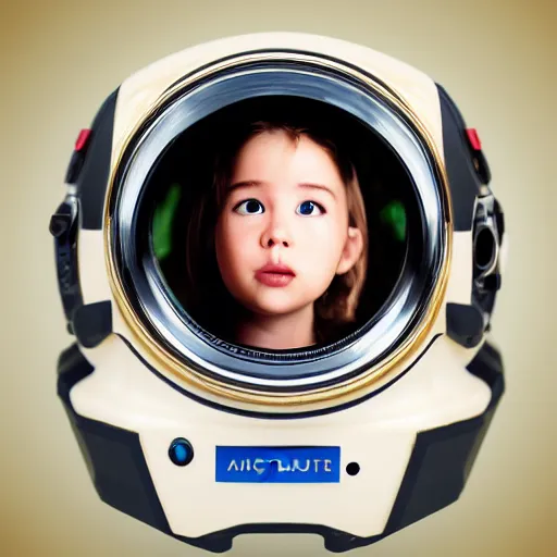 Image similar to very cute astronaut duckling face portrait realistic 5 0 mm lens cinematic realistic photo