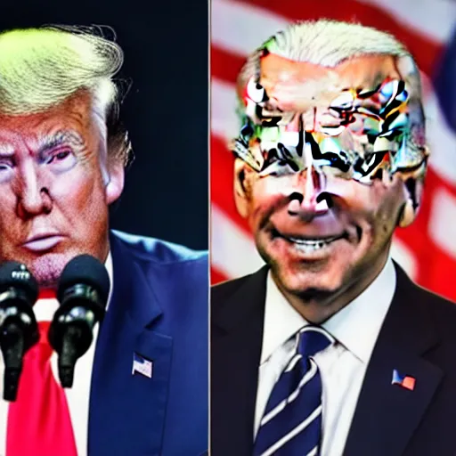 Image similar to donald trump mixed with joe biden