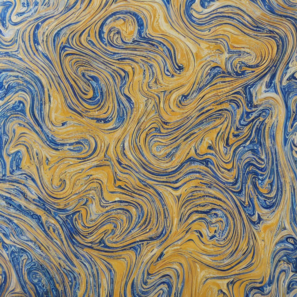 Image similar to Elaborate marble acrylic pour flow art abstract paint pouring painting, baroque motifs, swirls, kintsugi intricate roroco fractality