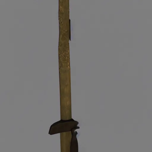 Image similar to roman warrior rising sword, 3d render,