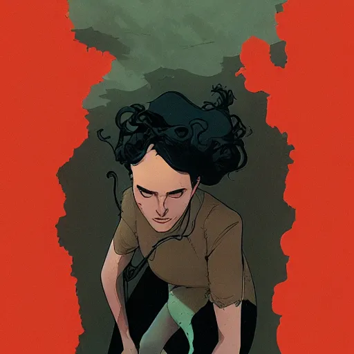 Prompt: Tomer Hanuka and Abigail Larson