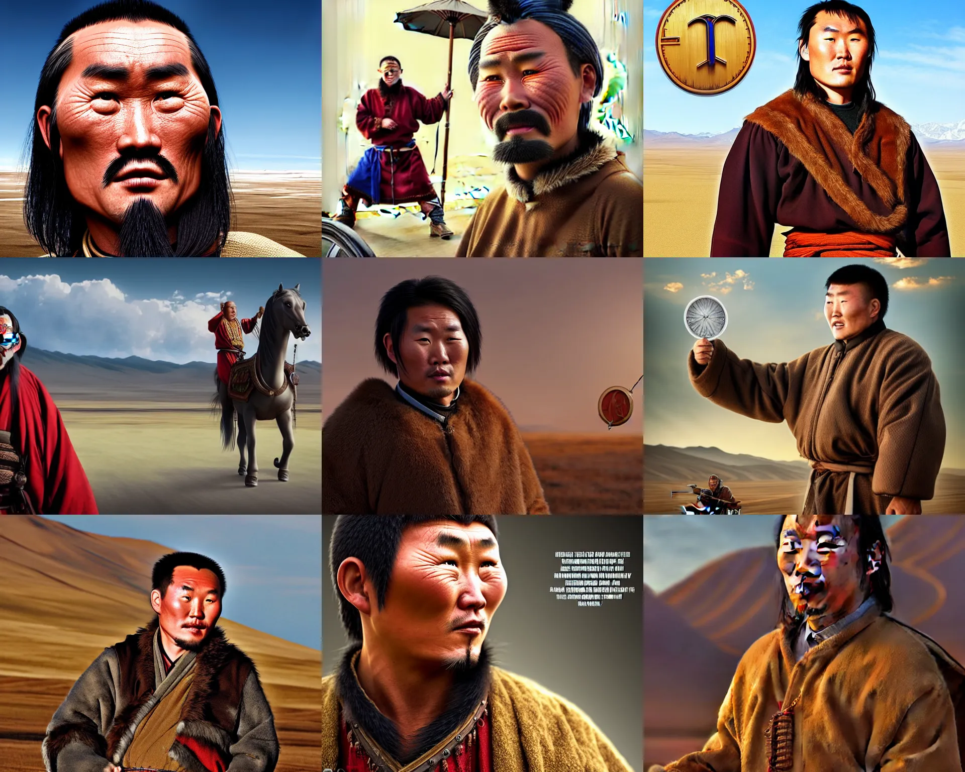 Prompt: a mongolian man as the character of silicon valley movie steal his server on the carriage film still, by artgerm