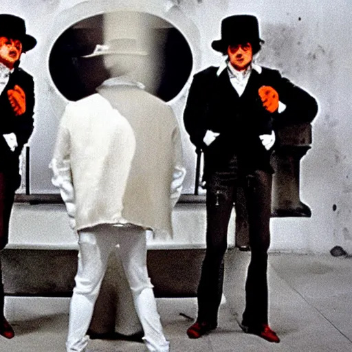 Image similar to a clockwork orange