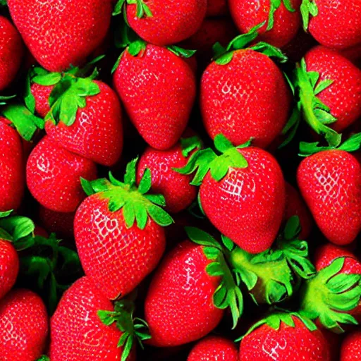 Prompt: planet made out of giant strawberries, surface photo