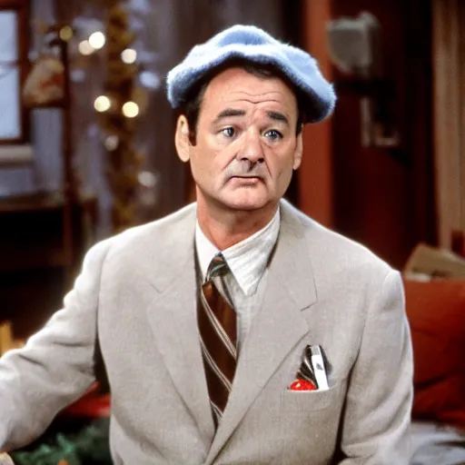 Prompt: bill Murray in the movie White Christmas