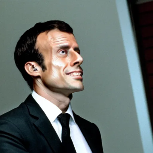 Image similar to Japanese Emmanuel Macron in American Psycho (1999)