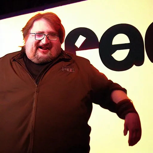 Prompt: gabe newell made out of steam