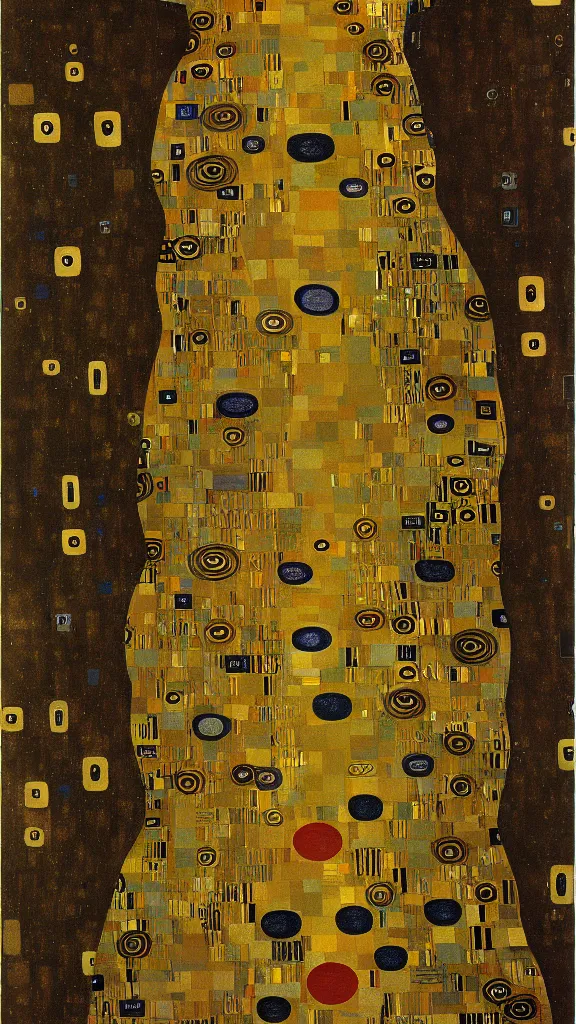 Image similar to microscopic bacteria by gustav klimt