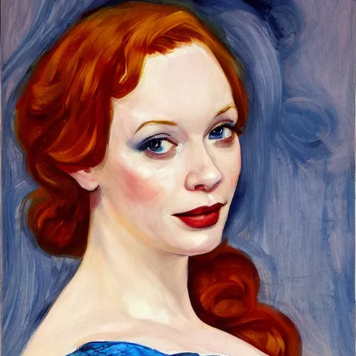 christina hendricks by zinaida serebriakova, | Stable Diffusion